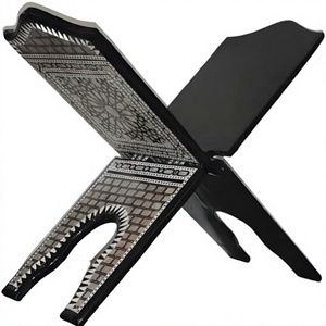 Soporte de Madera para el Corán Egipcio Hecho a Mano Sultana - Rehal con Incrustaciones de Madreperla (20x6.8 Pulgadas) - Product Image 1