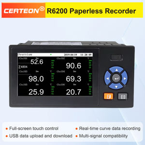 R6200 Universal Signal Recorder Temperature Pressure Flow Current <strong>Modbus</strong> RTU Monitoring Device 6 Channel Paperless <strong>Data</strong> <strong>Logger</strong> - Product Image 3