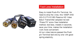 4MP 5MP CCTV Accesorios de vigilancia CVI TVI AHD HD <span class=keywords><strong>Video</strong></span> <span class=keywords><strong>Balun</strong></span> con <span class=keywords><strong>audio</strong></span> activo y pasivo para monitoreo de señal - Product Image 5