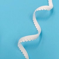 Bande élastique en tissu picot pour vêtements, sous-vêtements, ceintures, garnitures en dentelle, et travaux de couture DIY pour textiles de maison