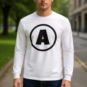 Camiseta de manga larga Aqua Bats con diseño de logotipo negro, ropa unisex - Product Image 3