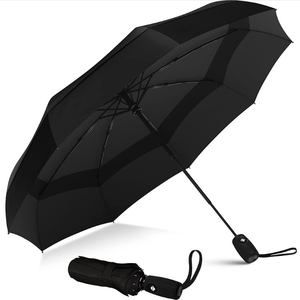 High Quality Windproof Compact Travel Double Layer Umbrella Automatic Folding Umbrella for Business Advertise