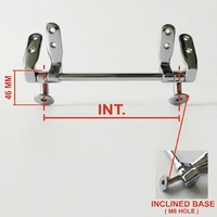 Charnières de siège de toilette en alliage de zinc à fixation par le bas pour salle de bain, installation facile et garantie 1 an