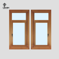 UENIN-Portes fenêtres en verre insonorisées antivol en aluminium et bois, design moderne, pour chambres à coucher et usage extérieur, importées de Chine