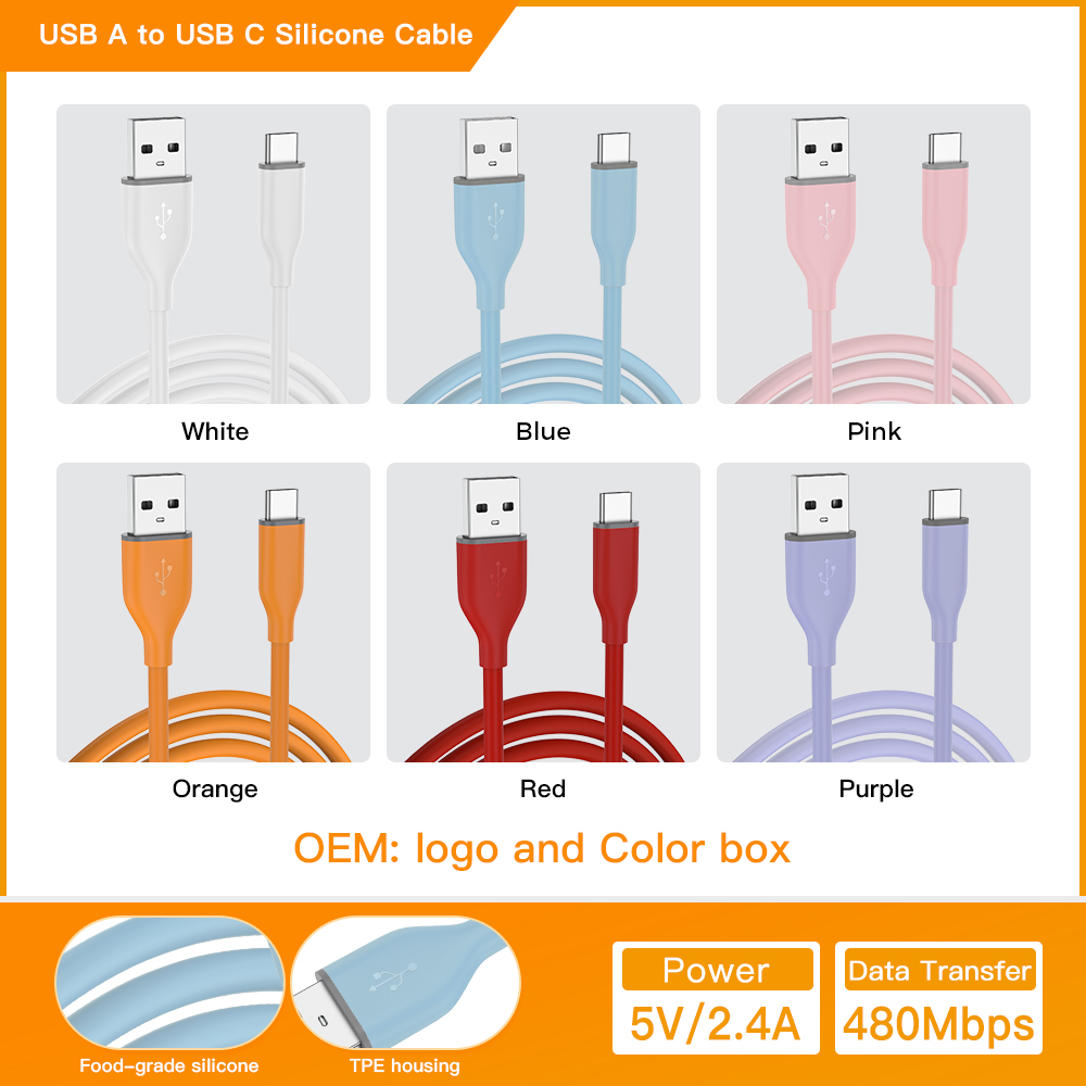 Câble en silicone Couleur [A à C]