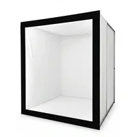Boîte de photomaton 6,5x7,5 pieds avec cadre métallique robuste de 32 mm pour la décoration de fêtes, d'événements et de mariages