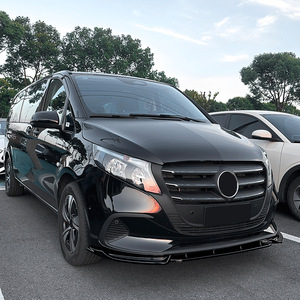 Amp-Z Front Bumper Lip Splitter Carbon Fiber Texture Matte Finish For Mercedes-Benz V-Class Vito W447 2024 Model Tuning Style - Product Image 3