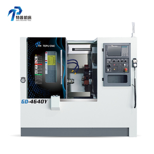 TEPU Combination Lathe Milling Machine 3 Axis CNC Turret Lathe Horizontal Inclined Bed CNC Lathe Machine for Metal