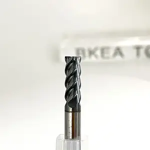 BKEA Milling Cutters Parts D8*20*D8*60L Tungsten Carbide Square End Mill Hrc55 With Nano Coating