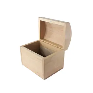批发复古木质翻盖包装礼品盒珠宝收纳盒杂物木松木盒
