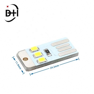 Lote de 10 Lámparas LED para Camping, Senderismo Nocturno, Linterna Portátil de Ahorro de Energía, Mini Linterna Ultrafina USB con Llavero - Product Image 5