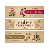 Etiquetas Adhesivas Personalizables para Botellas de Vino y Whisky, Resistentes al Agua, para Uso en Tiendas de Comestibles y Supermercados, con Logotipo Personalizado
