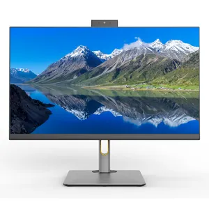 Komputer All-In-One Pc 23.8 inci, Monoblock semua dalam satu Oem Core I5 I7 tanpa batas layar Hd Desktop kantor semua dalam satu Pc Aio