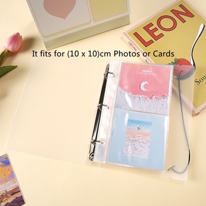 Classeur à 3 anneaux bien vendu 25 <span class=keywords><strong>pages</strong></span> intérieures transparentes 10x10cm poches Kpop <span class=keywords><strong>Mini</strong></span> Photocards Albums <span class=keywords><strong>Photo</strong></span> colorés Impression personnalisée - Product Image 3