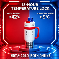 Gobelet isotherme moderne et écologique en acier inoxydable 316 pour femme, avec paille, portable, pour voiture, grande capacité, vente en gros