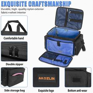 Bolsa Organizadora de Cables Electrónicos de Muestra Gratuita - Bolsa de Almacenamiento de Accesorios Digitales Electrónicos de Doble Capa Portátil para Viajes - Product Image 3