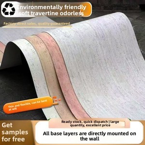 <span class=keywords><strong>Panneaux</strong></span> décoratifs en travertin, placage en porcelaine souple, <span class=keywords><strong>imitation</strong></span> <span class=keywords><strong>pierre</strong></span> PU, grandes dalles, carreaux muraux extérieurs, matériaux en <span class=keywords><strong>pierre</strong></span> flexibles 3D - Product Image 2