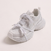 Baskets Chunky de Luxe pour Femme 2024, Design de Marque, à Paillettes Scintillantes, Décontractées et Tendance, Style Sportif
