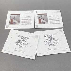 Tarjetas de Papel Plantables con Semillas Ecológicas Personalizadas, Tarjetas de Felicitación y Agradecimiento al por Mayor, Postales, Tarjetas de Visita, Embalaje - Product Image 1