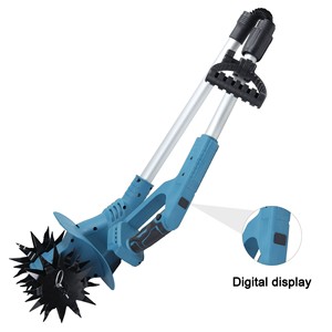 Blue Rotary Tiller 21V Max Lithium Electric Handheld Cultivator 8 Inch Soil Tillage - Product Image 5