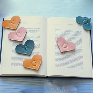<span class=keywords><strong>Segnalibro</strong></span> in Pelle a Forma di Cuore, Angolare per Libri, Carino e Promozionale - Product Image 4