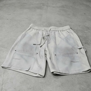 Streetwear Heavyweight Customized logo <b>Mens</b> <b>Shorts</b> Sweat Fleece Drawstring Loose <b>Shorts</b> for Summer - Product Image 3