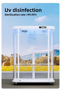 Высококачественная умная лежанка-кабина для кошек с балконом, домашняя, для использования в помещении, просторная, вилла-клетка для кошек - Product Image 6