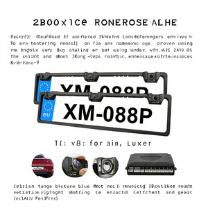 EU không thấm nước IP68 đảo ngược máy ảnh 170 Độ CCD Cảm biến hình ảnh tầm nhìn ban đêm video đậu xe IR ánh sáng IP68 tấm giấy phép khung - Product Image 2