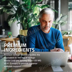 Viên nang chiết xuất Ginkgo Biloba chất lượng cao, bổ sung hỗ trợ trí nhớ, cường độ cao, hỗ trợ chức năng não bộ & sự tỉnh táo tinh thần - Product Image 2