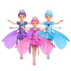 Fairy gesture sensor flying machine sensore a infrarossi fairy doll ricarica USB flying girl machine helicopter toys