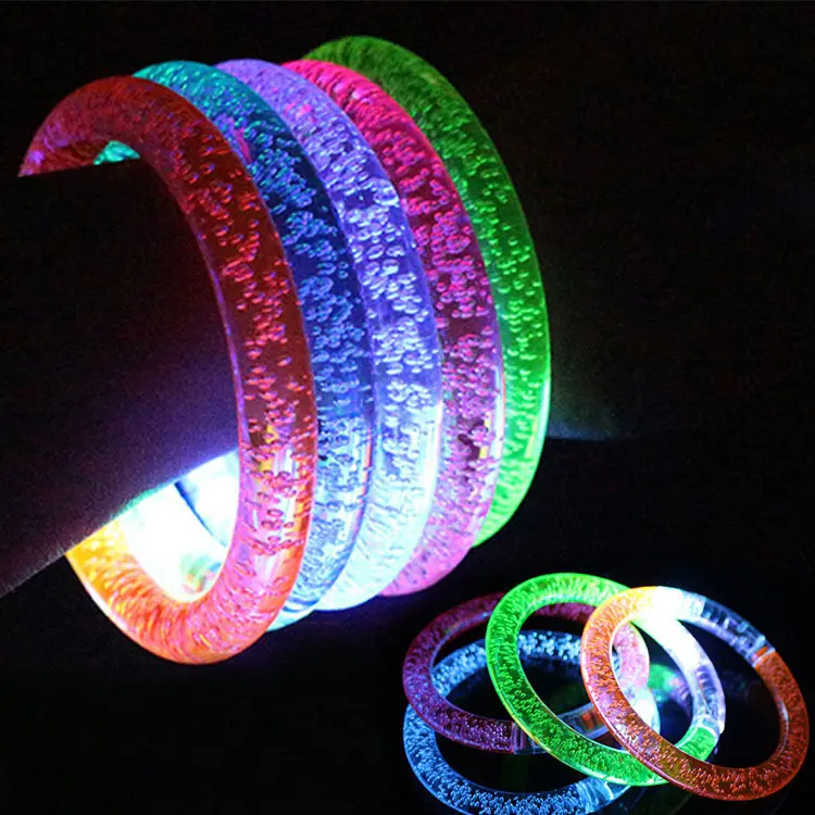 LED Cahaya Tongkat Bercahaya Gelang Bersinar Dalam Gelap Perlengkapan Pesta untuk Pesta Ulang Tahun Halloween Dekorasi Bercahaya Mainan Anak-anak