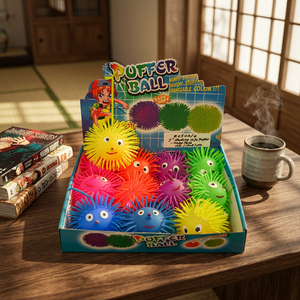 Balle anti-stress LED en forme de hérisson, jouet sensoriel souple en TPR, lumineux, pour soulager l'anxiété et la pression, pour enfants - Product Image 2