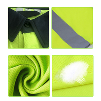 Nouveaux vêtements de travail de sécurité jaune Orange chemise de sécurité uniforme à manches longues réfléchissant Fluorescent haute visibilité combinaisons de travail
