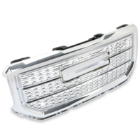 Grille de pare-chocs avant chromée supérieure Style Denali pour 2016 2017 2018 GMC Sierra 1500