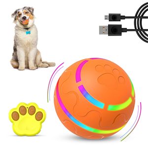High Quality Eco-Friendly Luxury Intelligent Interactive USB Charging Sport Rotary Jump <b>Ball</b> Modern Pet <b>Dog</b> Toy Made of Silicone - Product Image 1