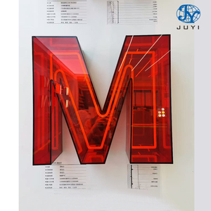 Insegna Luminosa a LED Personalizzata - Lettere Illuminate <span class=keywords><strong>in</strong></span> Acrilico e Acciaio Inossidabile per Decorazione Domestica e Commerciale, Pubblicità Esterna - Product Image 5