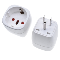 Adaptateur de voyage universel Europe vers Royaume-Uni, États-Unis, Italie, convertisseur de prise Schuko type F (prises européennes) vers type G B 10A, convertisseur de courant portable