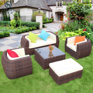 Sang trọng ngoài trời Vườn ghế <span class=keywords><strong>sofa</strong></span> <span class=keywords><strong>Set</strong></span> đồ nội thất mộc mạc ban công bền ngoài trời cắt wicker mây <span class=keywords><strong>sofa</strong></span> <span class=keywords><strong>Set</strong></span> - Product Image 3