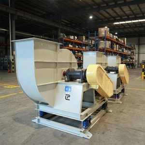 Ventilador Radial Centrífugo de Aspas Curvadas hacia Atrás, Montaje en Ducto Blanco, Equipo de Ventilación Industrial - Product Image 1