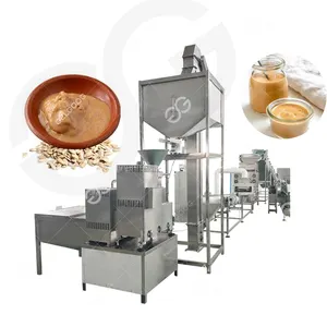 Máquina de fazer manteiga de soja e manteiga de gergelim salgada de fábrica, máquina de processamento de manteiga de caju e amêndoa