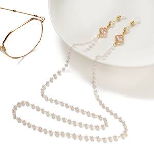 Cadena para <span class=keywords><strong>Gafas</strong></span> de Metal con Cristales de Trébol 2023, Cordón para <span class=keywords><strong>Gafas</strong></span> Ópticas para <span class=keywords><strong>Mujer</strong></span> - Product Image 3