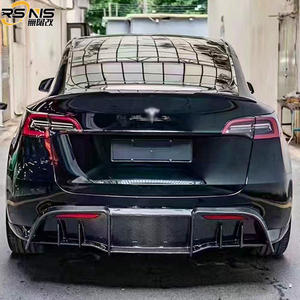 Pour Tesla modèle 3 modèle Y Kit de carrosserie en Fiber de carbone Style ADR becquet de lèvre avant diffuseur arrière jupes latérales Kit de carrosserie de <span class=keywords><strong>voiture</strong></span> Aero - Product Image 5