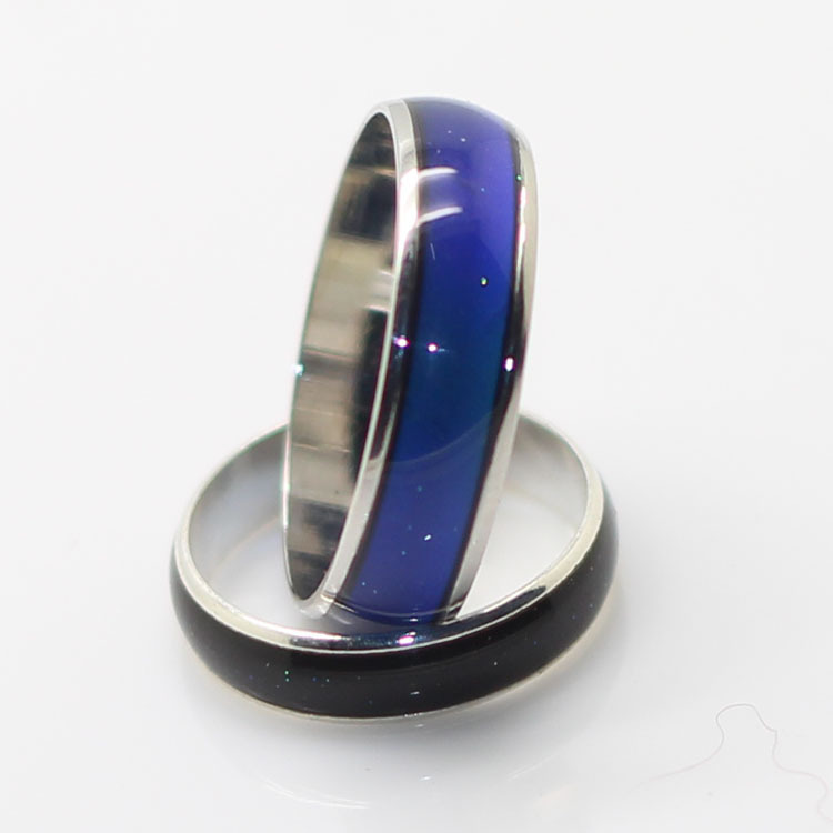 Bague D’humeur En Acier Inoxydable – Change De Couleur Avec Ta Température ! Cadeau Couple, Anniversaire - 8
