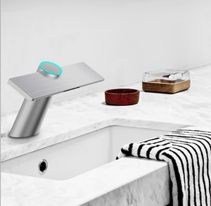 Sèche-mains automatique 2 en 1 Air Tap, en laiton, à jet haute vitesse, pour toilettes, avec filtre HEPA - Product Image 4