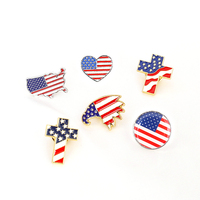 Sac créatif personnalisé Vêtements Alliage Belle Broche Bijoux USA Drapeau Bannière Broche Statue de la Liberté Assortiment Épingles En Émail Badge