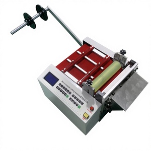 Machine de <span class=keywords><strong>d</strong></span>é<span class=keywords><strong>coupe</strong></span> automatique de film PVC à lame SKD2 34m/min, 220V/110V, pour film à bulles, largeur de travail 200mm, Huazhixin - Product Image 1