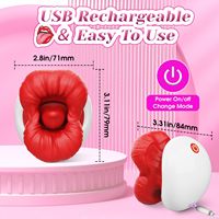 Big Mouth Shaped Clitoral Stimulator Lecken Vibrator Sexuelles Vergnügen Werkzeuge Zunge G-Punkt Vibrator Adult Oralsex Spielzeug für Frauen