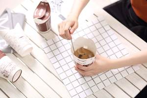 <span class=keywords><strong>Prix</strong></span> d'usine logo personnalisé Le <span class=keywords><strong>film</strong></span> de revêtement PLA à double paroi jetable élimine les gobelets en papier papillon sourire de café sans couvercle d'éclaboussure - Product Image 5