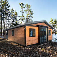 Maisons préfabriquées modulaires étanches sans MOQ, panneaux sandwich durables pour villas de luxe, écoles, cuisines, chambres et applications en milieu urbain