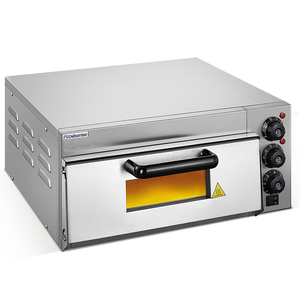 Horno de una sola capa para hornear al aire libre, encimera de una cubierta, horno eléctrico para pizza con hornos de piedra para panadería, equipo de cocina - Product Image 1